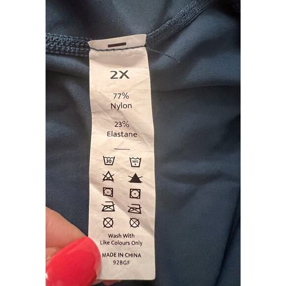 Women’s Size 2X Athletic Outdoor‎ Gorpcore Dress W/Shorts Liner, Dark Teal EUC - Picture 6 of 6